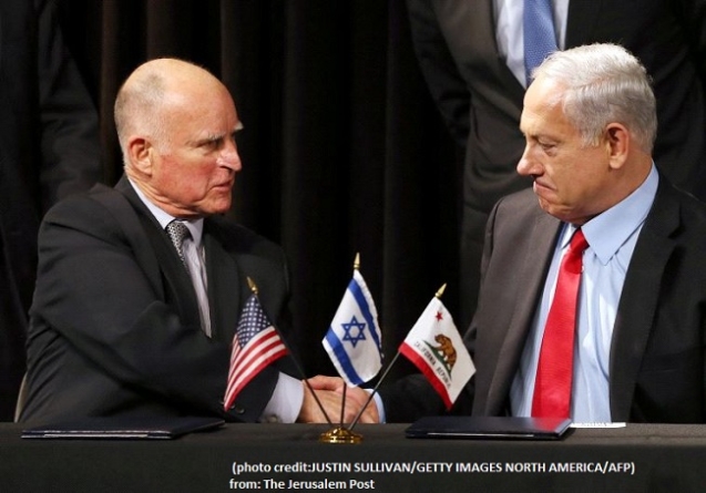 Breaking News! California Governor Brown Signs Anti-BDS Bill into Law.