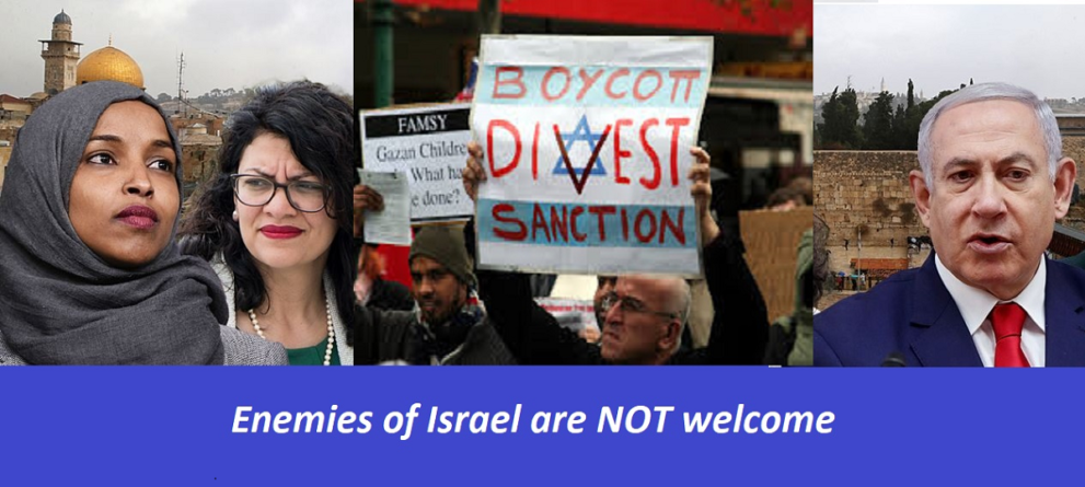 Reps Omar and Tlaib banned from Israel, and why.